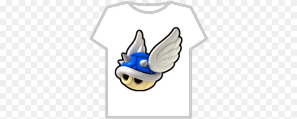 Mario Kart Wii Spiny Shellblue Shell Roblox Koszulka Roblox, Clothing, T-shirt, Animal, Bird Free Png Download