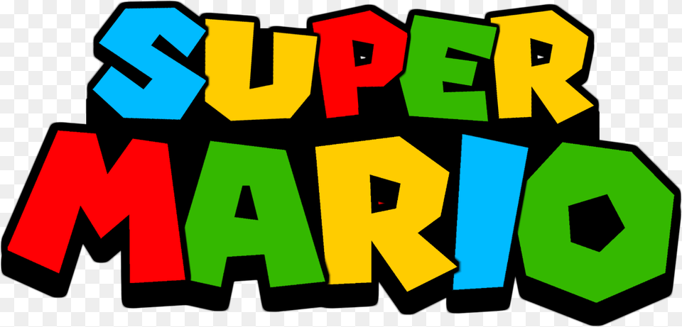 Mario Logo Logo Super Mario Bros, Text, Art, Scoreboard, Symbol Free Png