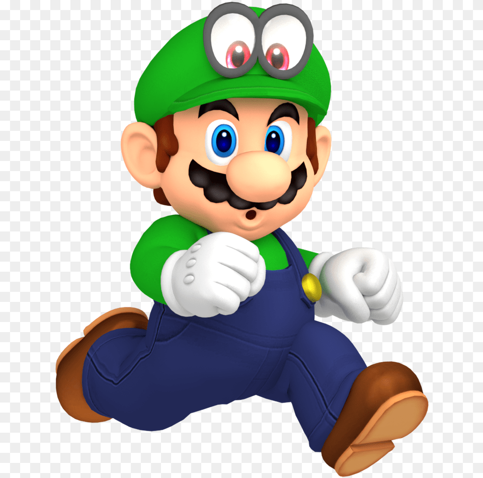 Mario Luigi Mario Odyssey Luigi Costume, Face, Head, Person, Baby Png