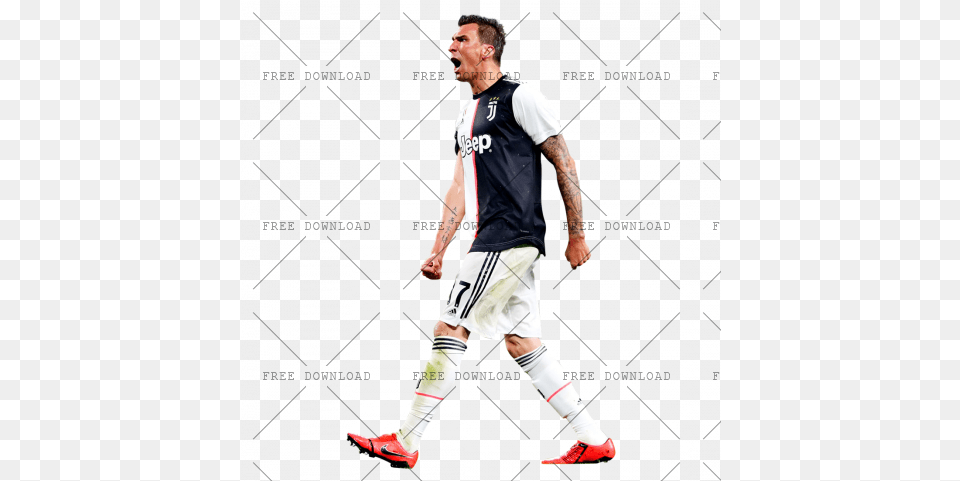 Mario Mandzukic Bc Image With Player, Clothing, Shorts, Shirt, Adult Png