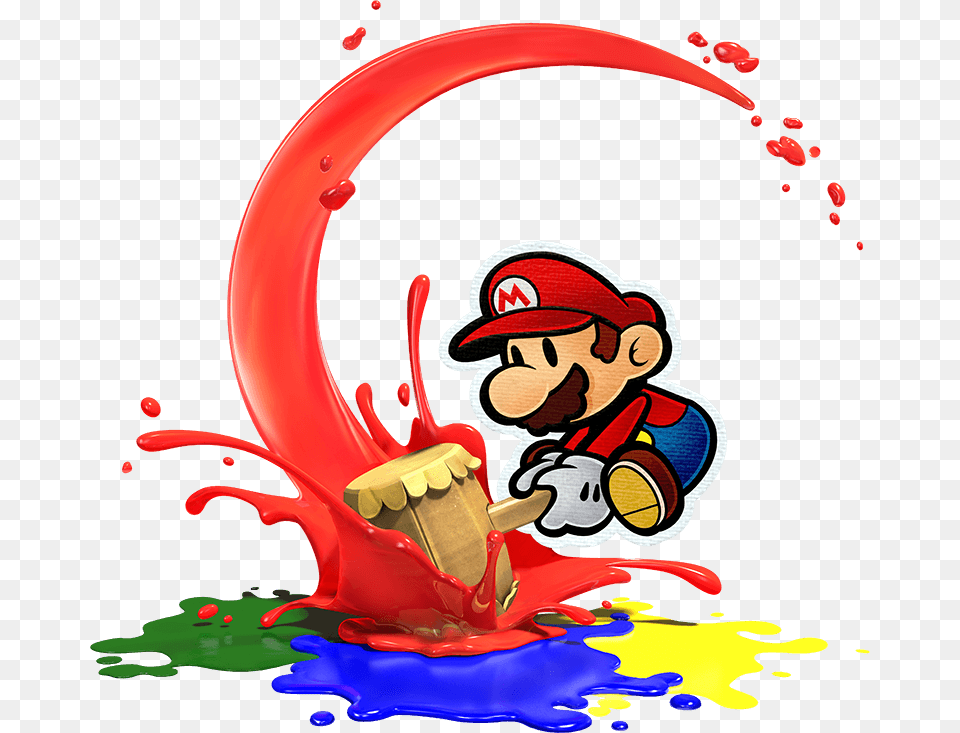 Mario Mario Bros Color Splash, Baby, Person, Face, Head Png