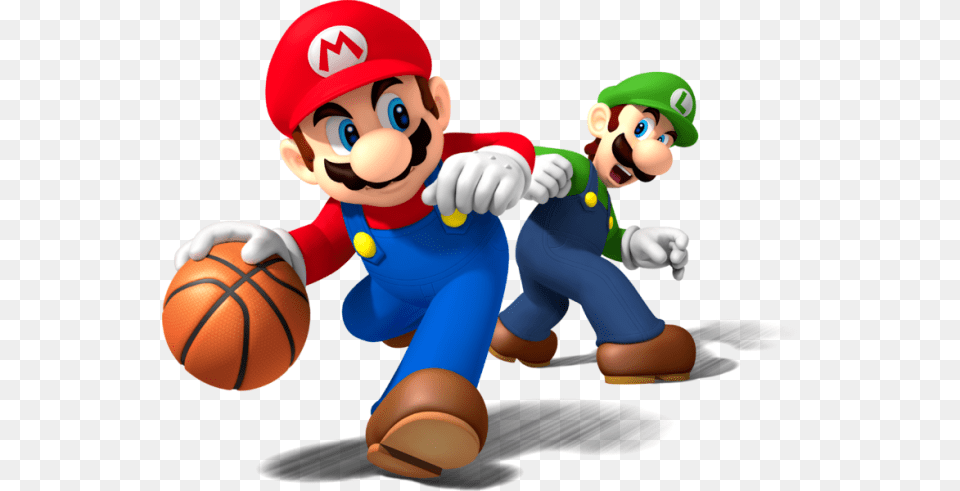 Mario May Be Known For His Background As A Plumber Mario Sports Mix, Ball, Basketball, Basketball (ball), Sport Png Image
