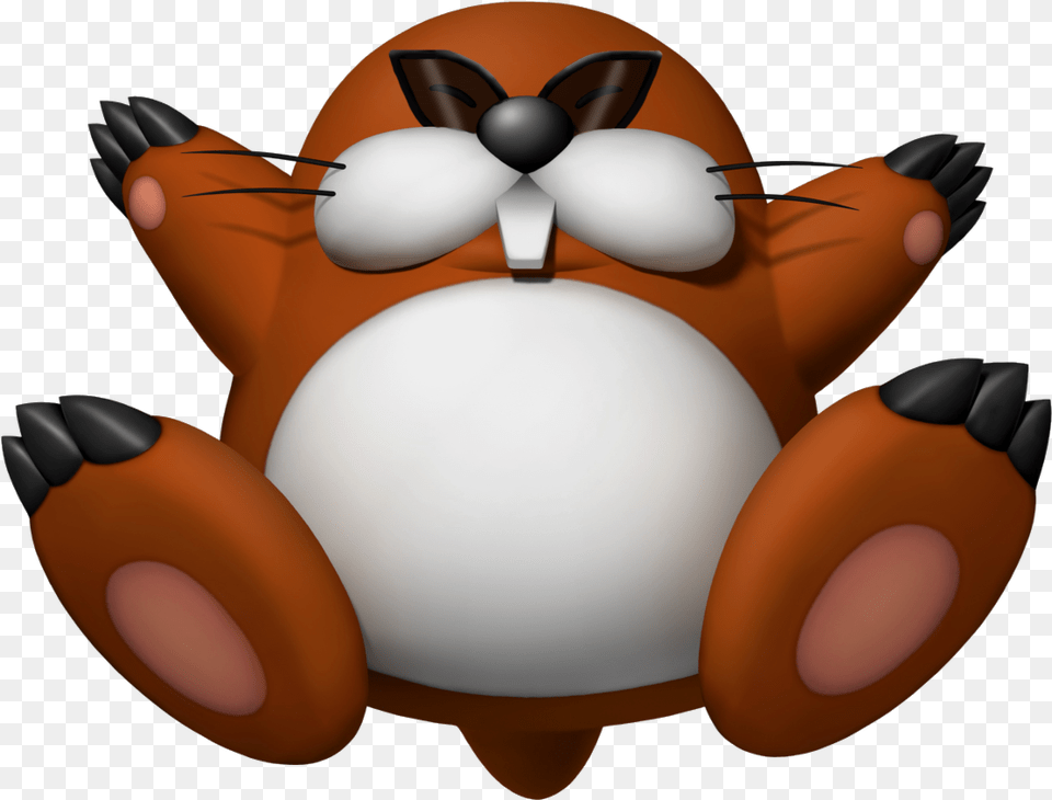 Mario Monty Mole, Plush, Toy, Egg, Food Png Image