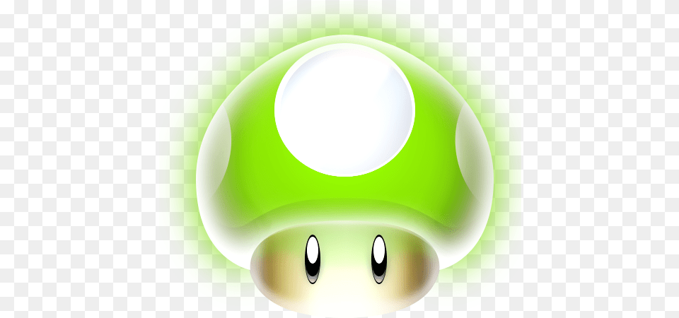 Mario Mushroom 1 Up Icon Super Mario Galaxy Icons Circle, Green, Disk, Lighting Free Png Download