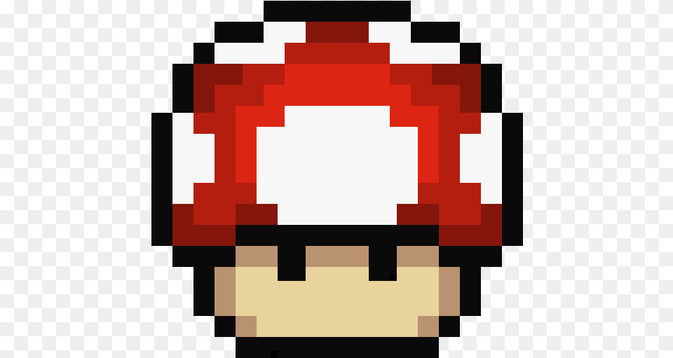 Mario Mushroom Pixel Art, First Aid Png Image
