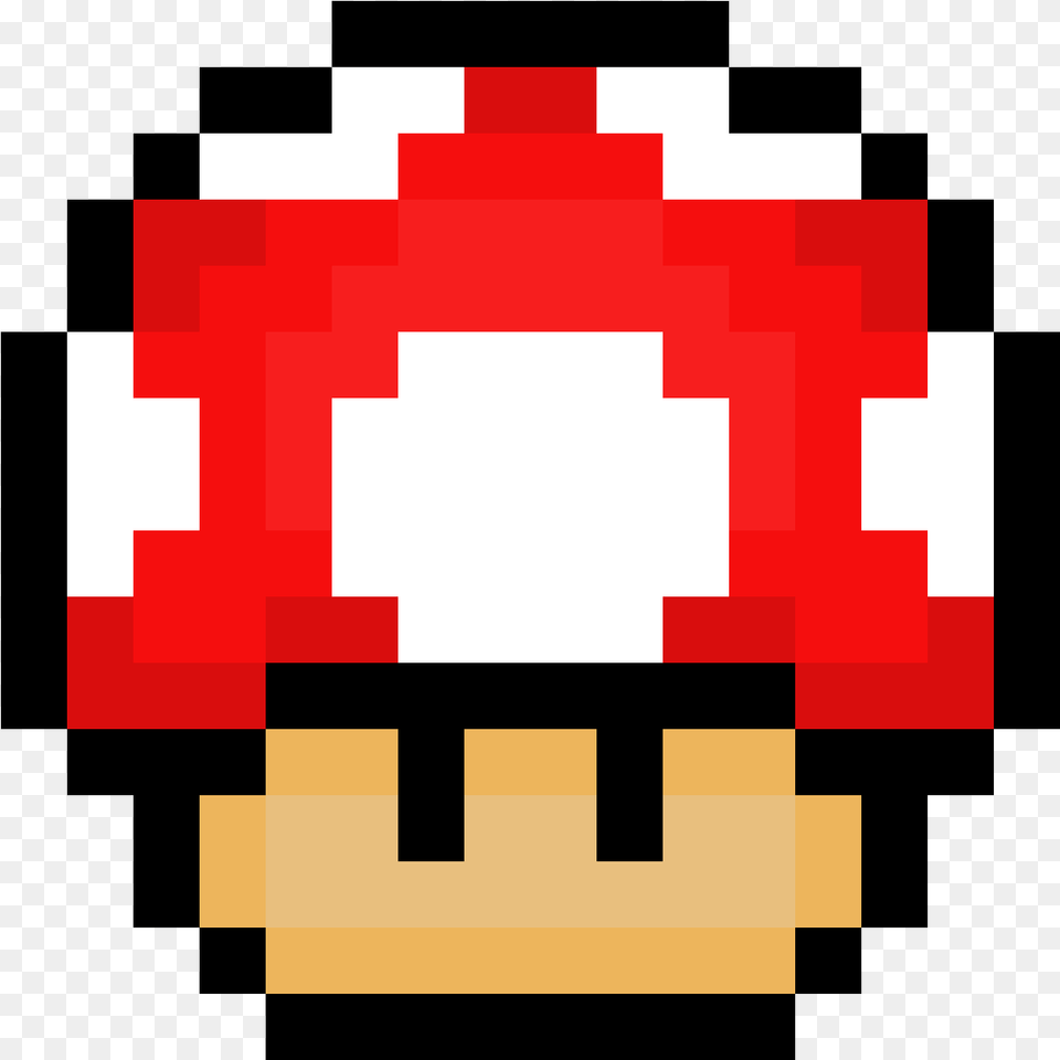 Mario Mushroom Pixil Super Mario World 1 Up Mushroom, First Aid, Logo Free Transparent Png