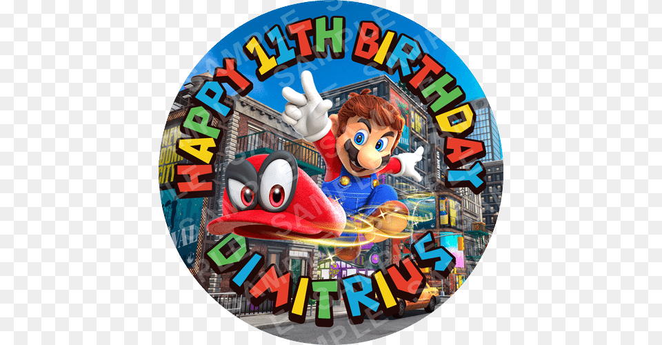 Mario Odyssey Edible Cake Topper Super Mario Odyssey Strategy Guide, Disk, Dvd Free Png