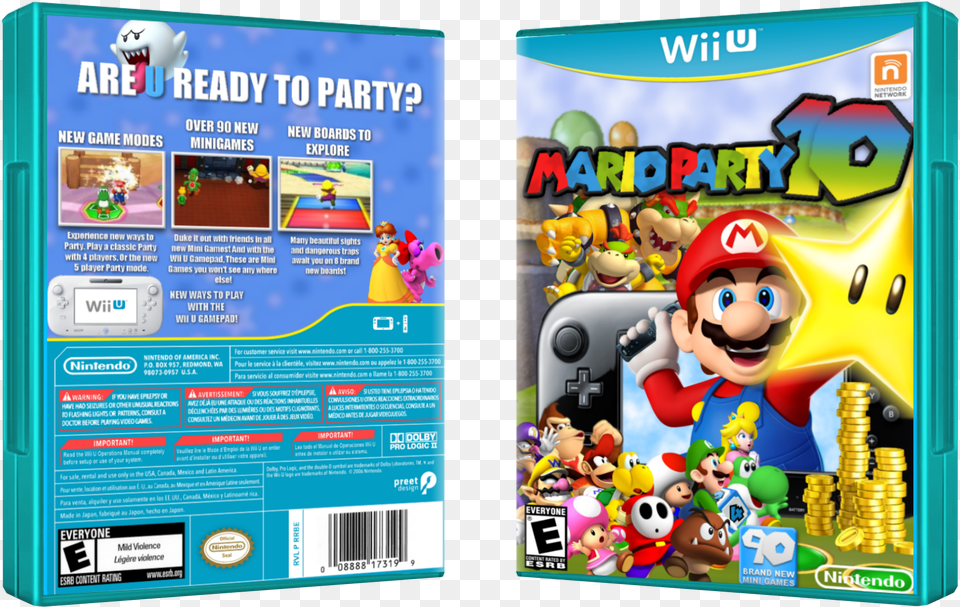 Mario Party 10 Box Cover Mario Party 10 Cd, Game, Person, Super Mario, Baby Png Image