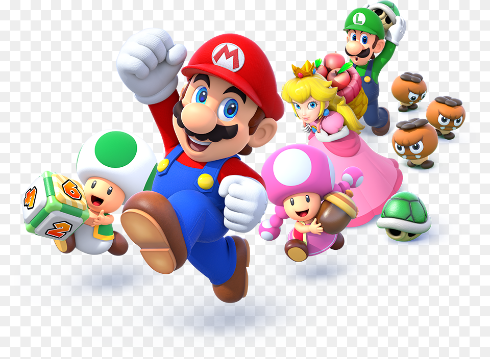 Mario Party Mario Party Star Rush Mario, Game, Super Mario, Baby, Person Free Png Download