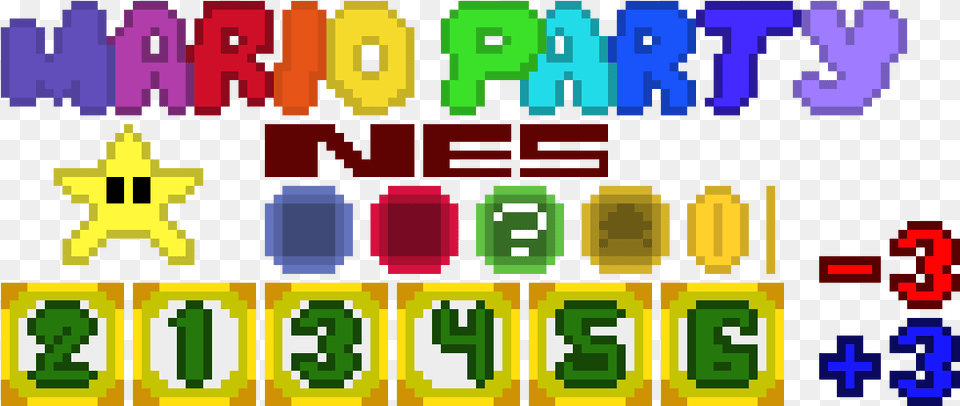 Mario Party Pixel Art, Scoreboard, Person, Symbol, Text Free Png