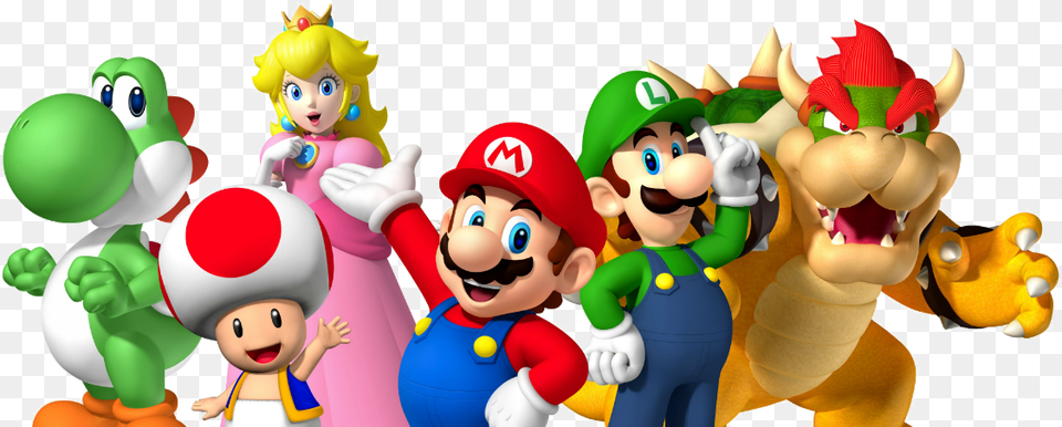 Mario Party Stars Articulos Videojuegos Zehngames Mario Luigi Peach Daisy Yoshi Toad, Game, Super Mario, Baby, Person Free Transparent Png
