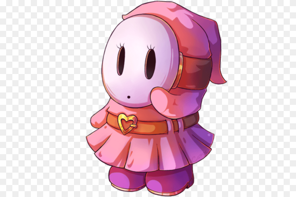 Mario Pink Nose Vertebrate Purple Cartoon Fictional Girl Shy Guy, Baby, Person Free Png