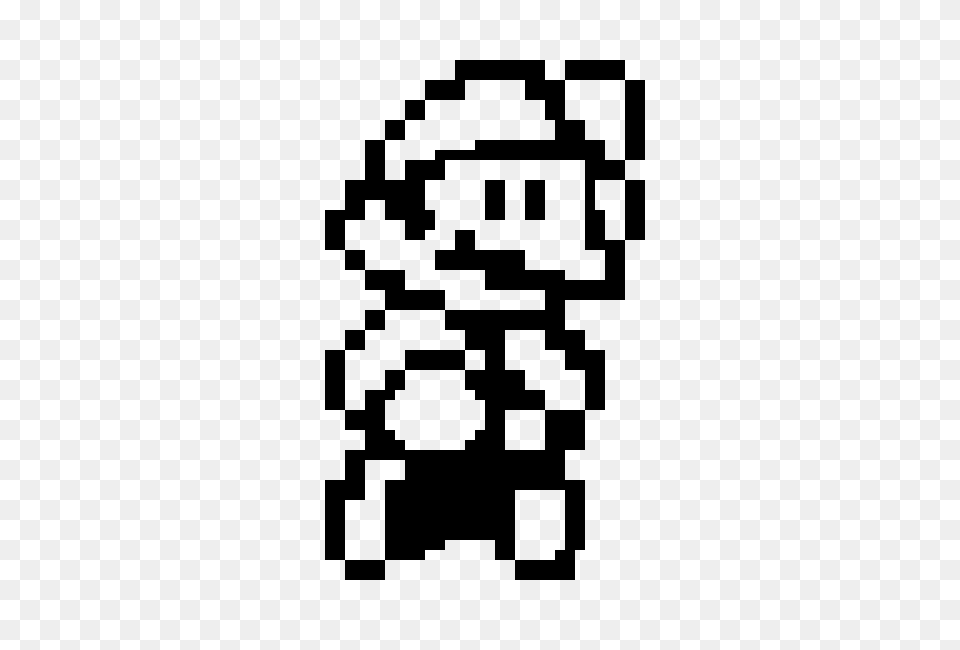 Mario Pixel Art Maker, Gray Free Png