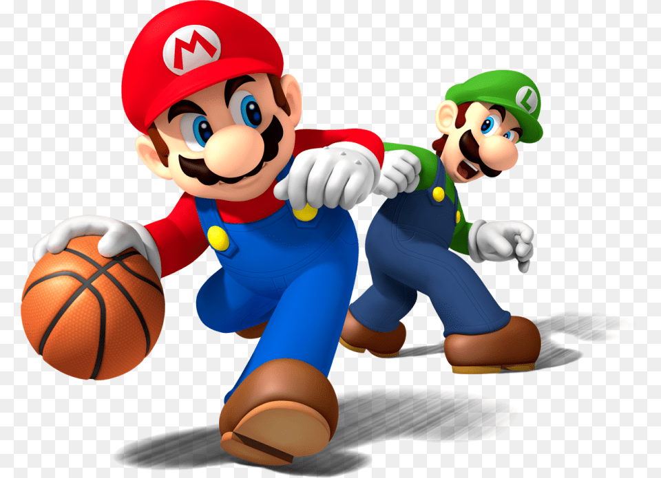 Mario Playing Image Mario Sports Mix, Ball, Basketball, Basketball (ball), Sport Png