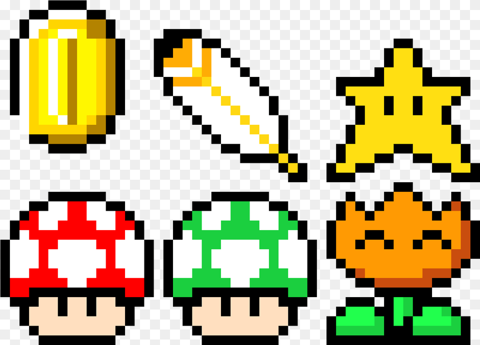 Mario Power Ups Pixel Art, First Aid Free Transparent Png