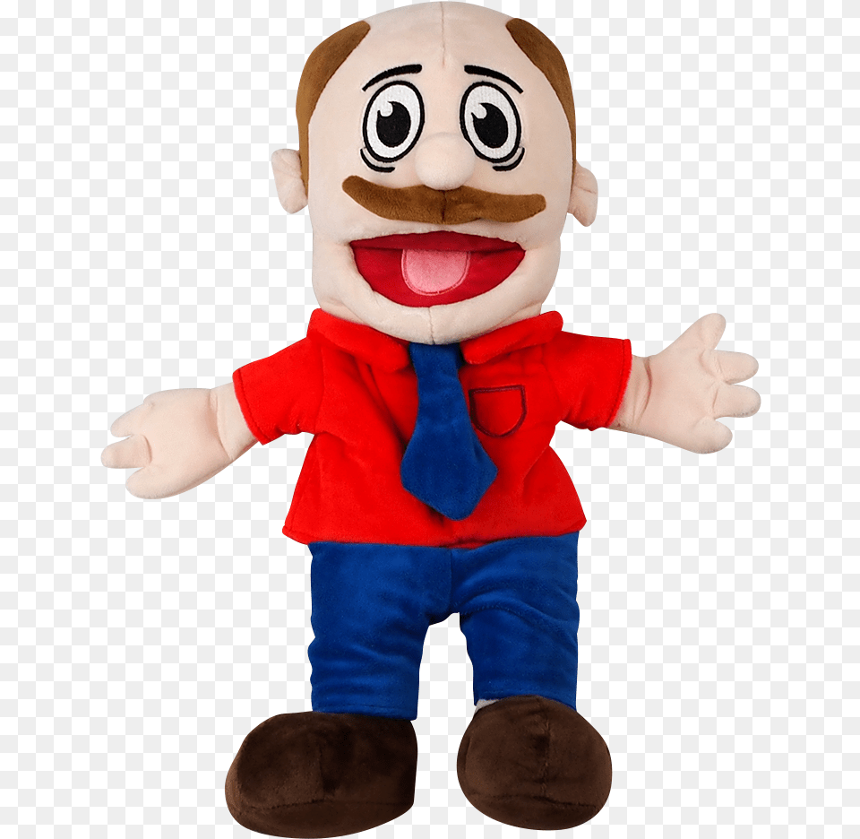 Mario Puppet Sml Merch, Toy, Plush, Person, Glove Free Png