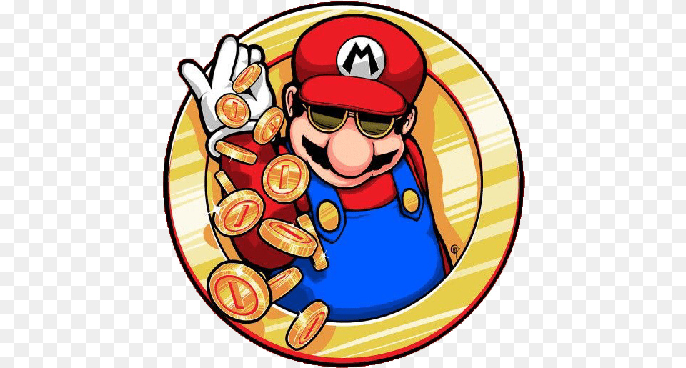 Mario Saltbae Coins Mariobros Nintendo Freetoedit Super Mario Coin Art, Photography, Game, Super Mario Free Transparent Png