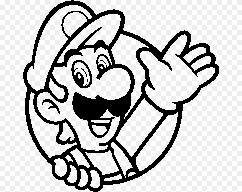 Mario Smbwiiu By 6growercrower4 Luigi Icon, Gray Free Png