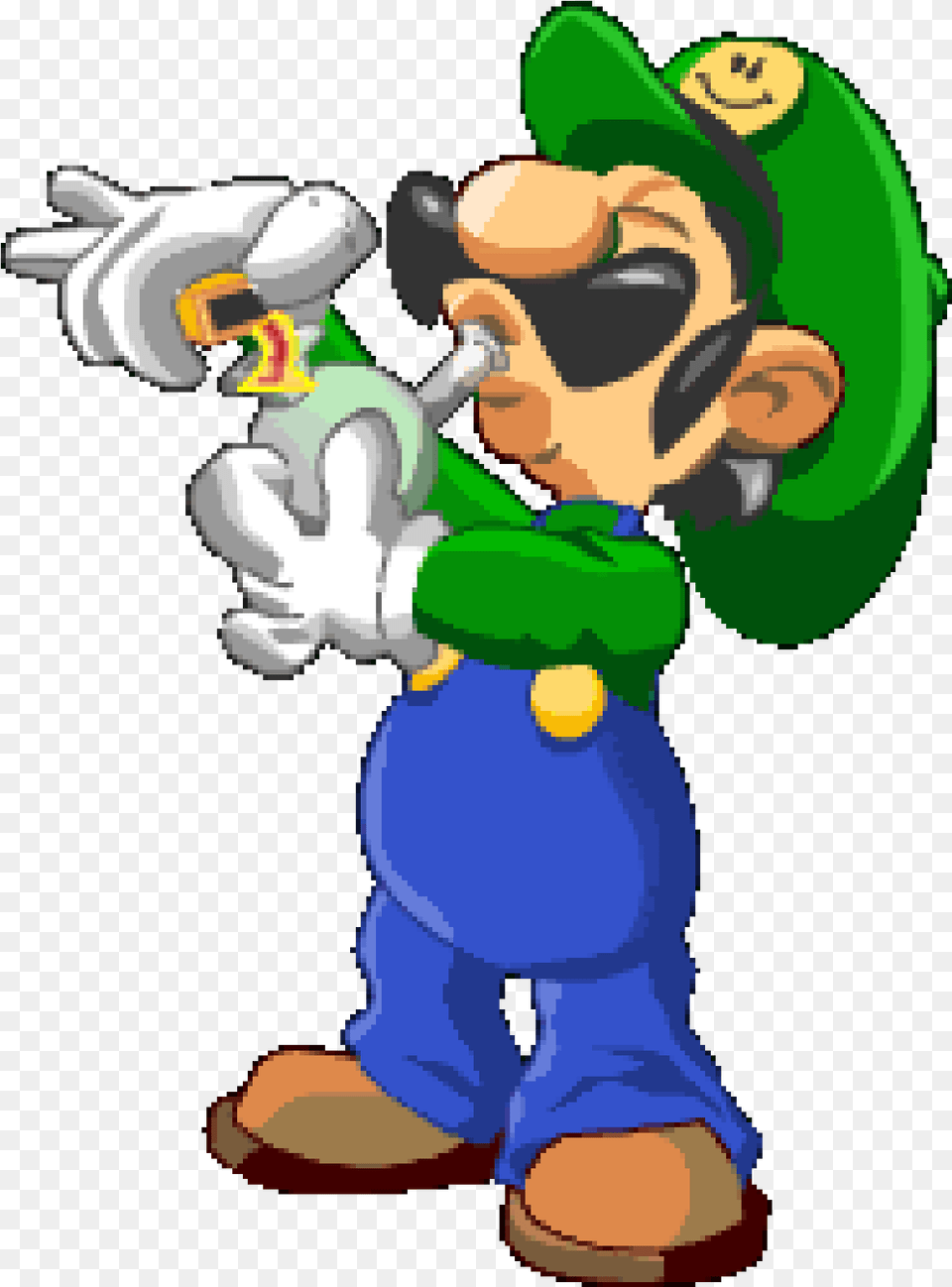 Mario Smoking For All Your Luigi Luigi Luigi Smoking Weed, Baby, Person, Game, Super Mario Free Transparent Png