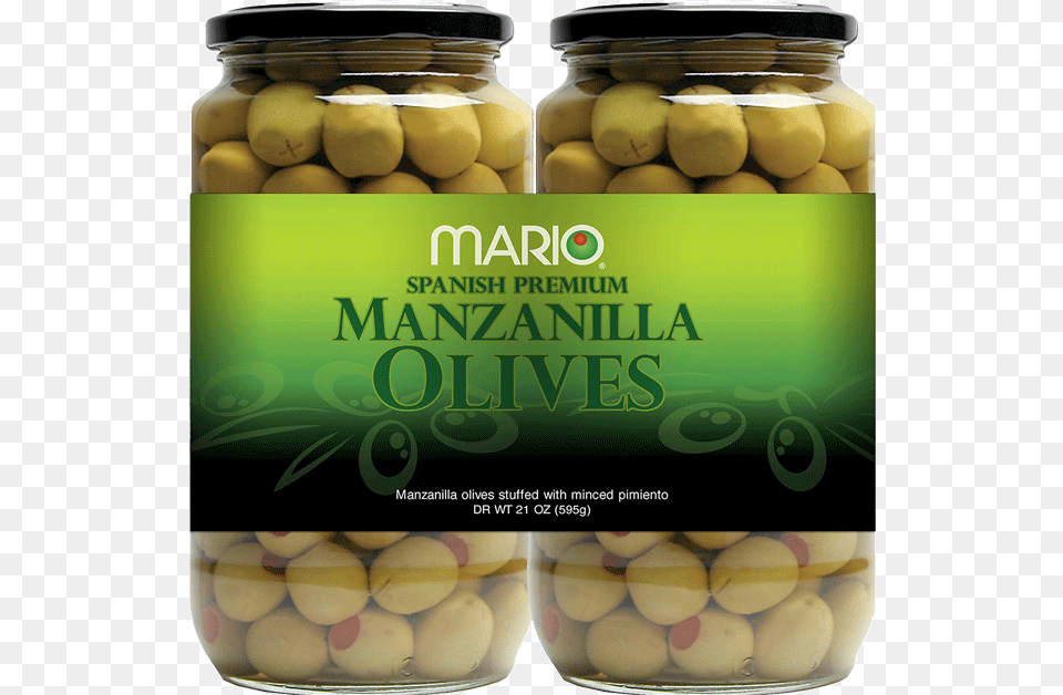 Mario Spanish Premium Manzanilla Olives, Jar, Food, Relish Png Image