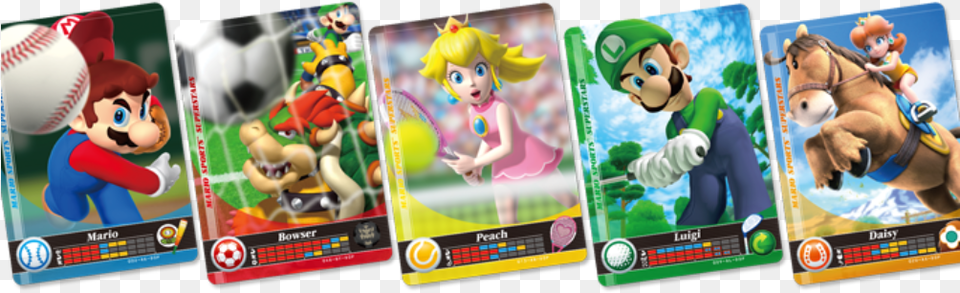 Mario Sports Superstars Amiibo Cards Mario Sports Amiibo Cards, Ball, Baseball, Baseball (ball), Sport Free Png