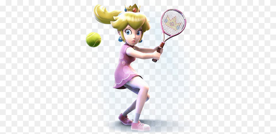 Mario Sports Superstars For The Nintendo 3ds Family Mario Sports Mix Princess Peach, Ball, Tennis Ball, Sport, Tennis Png Image