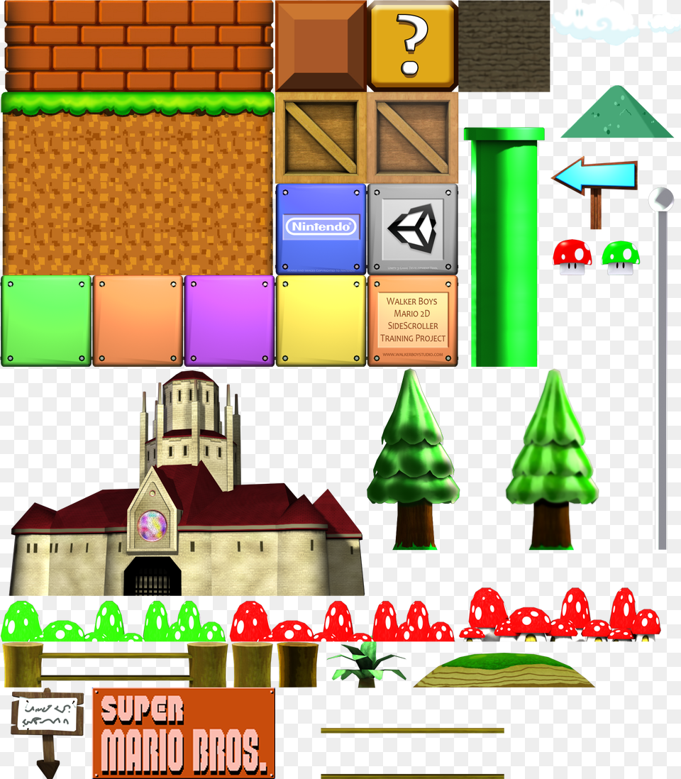 Mario Sprite Sheet Super Mario Bros, Architecture, Building Free Png Download