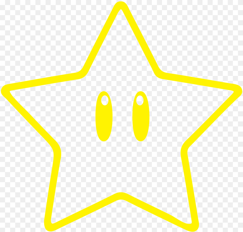 Mario Star High Quality Image, Star Symbol, Symbol, Bow, Weapon Free Png