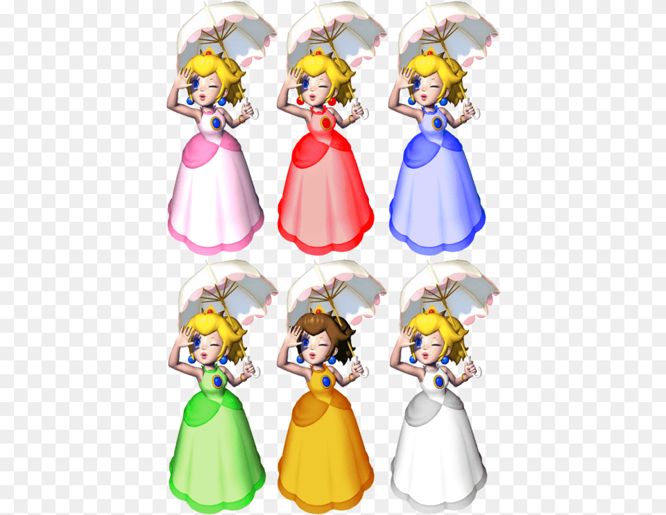 Mario Sunshine Peach Dress, Baby, Person, Doll, Clothing Png