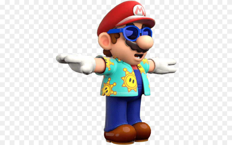 Mario T Pose, Baby, Person, Game, Super Mario Free Png Download