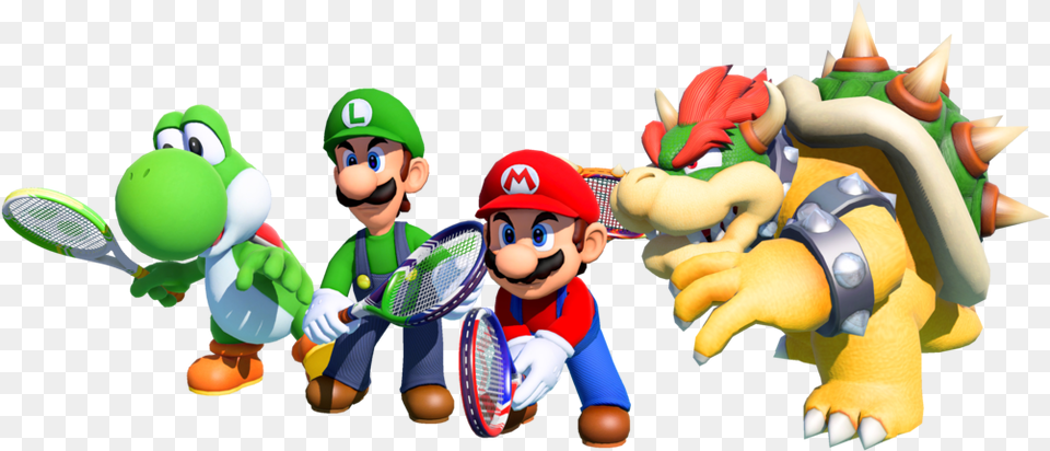 Mario Tennis Aces Mario And Bowser Tennis, Baby, Person, Game, Super Mario Free Transparent Png