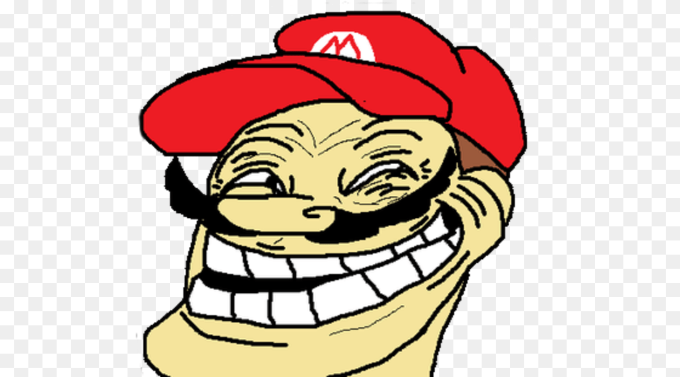 Mario Troll Face Mario Troll Face, Baseball Cap, Cap, Clothing, Hat Free Png