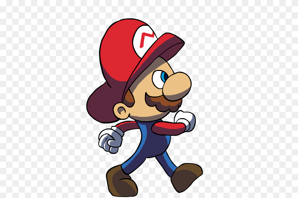 Mario Walking Gif 404x637 Clipart Download Animated Walking Character, Baby, Person, Game, Super Mario Png