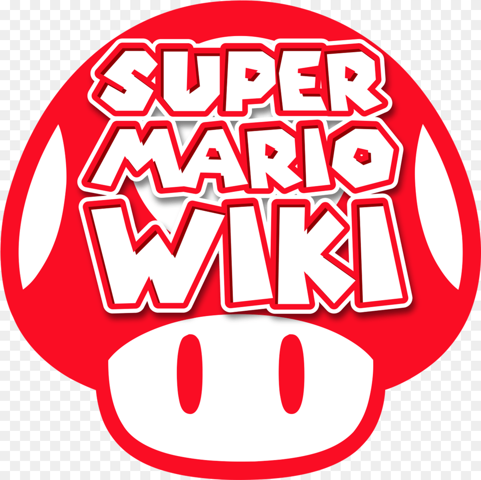 Mario Wiki Logo Super Mario Wiki Logo, Sticker, Food, Ketchup, Sweets Png Image