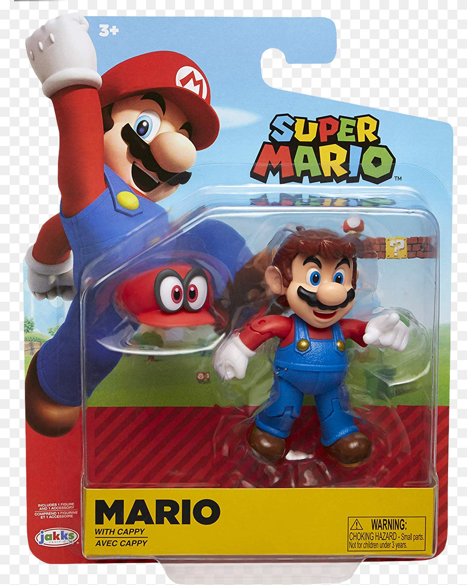 Mario With Cappy 4 Action Figure Super Mario Action Figure, Baby, Person, Face, Head Free Png Download