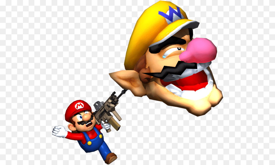 Mario With Gun, Baby, Game, Person, Super Mario Free Transparent Png