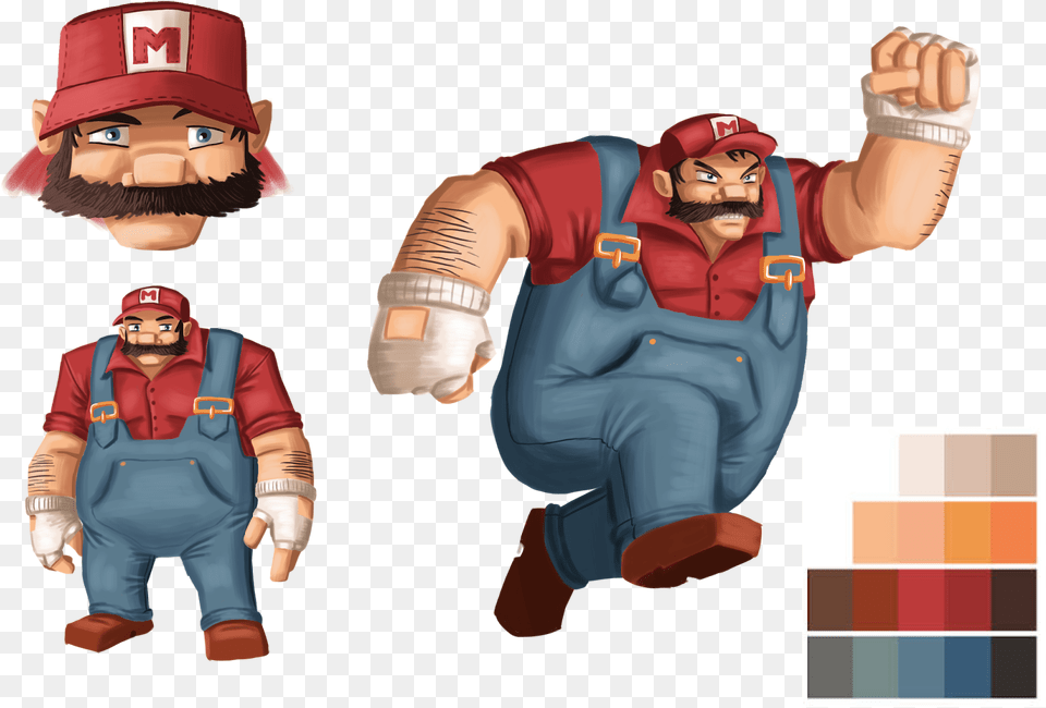 Mario Without A Moustache, Adult, Man, Male, Person Png Image