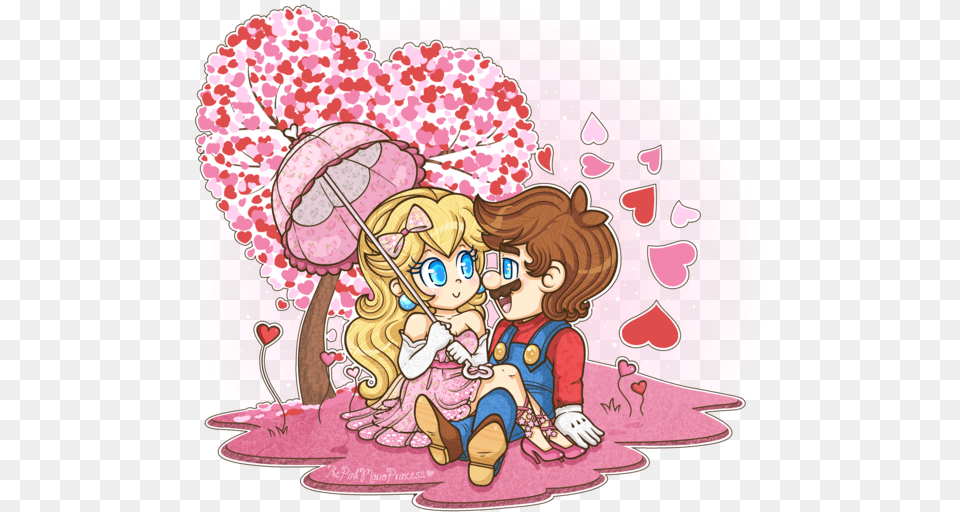 Mario X Peach Mario X Peach Fan Art, Publication, Book, Comics, Person Free Png Download