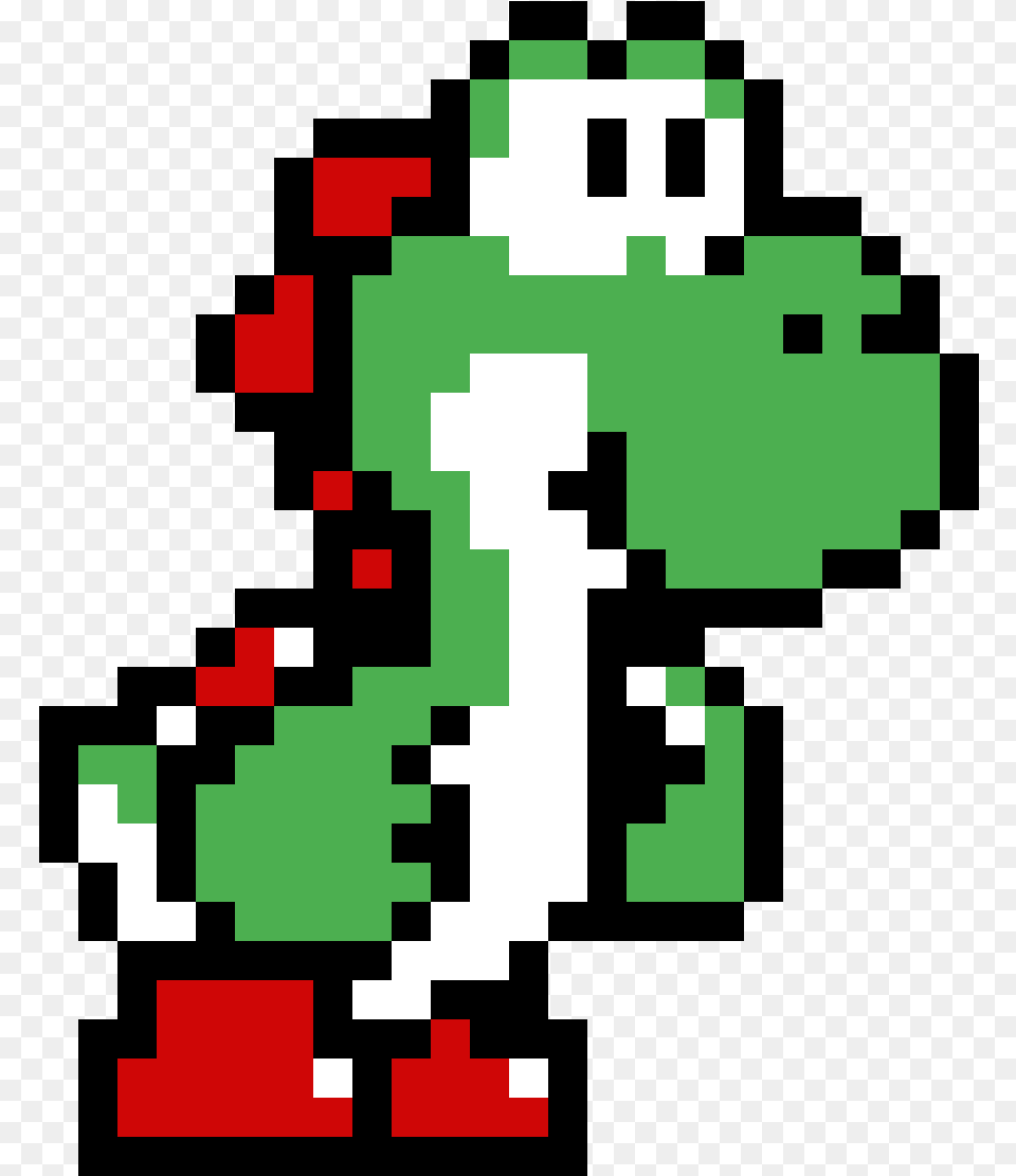 Mario Yoshi Green Go Touch World Line Yoshi Mario Pixel Art, First Aid Free Png