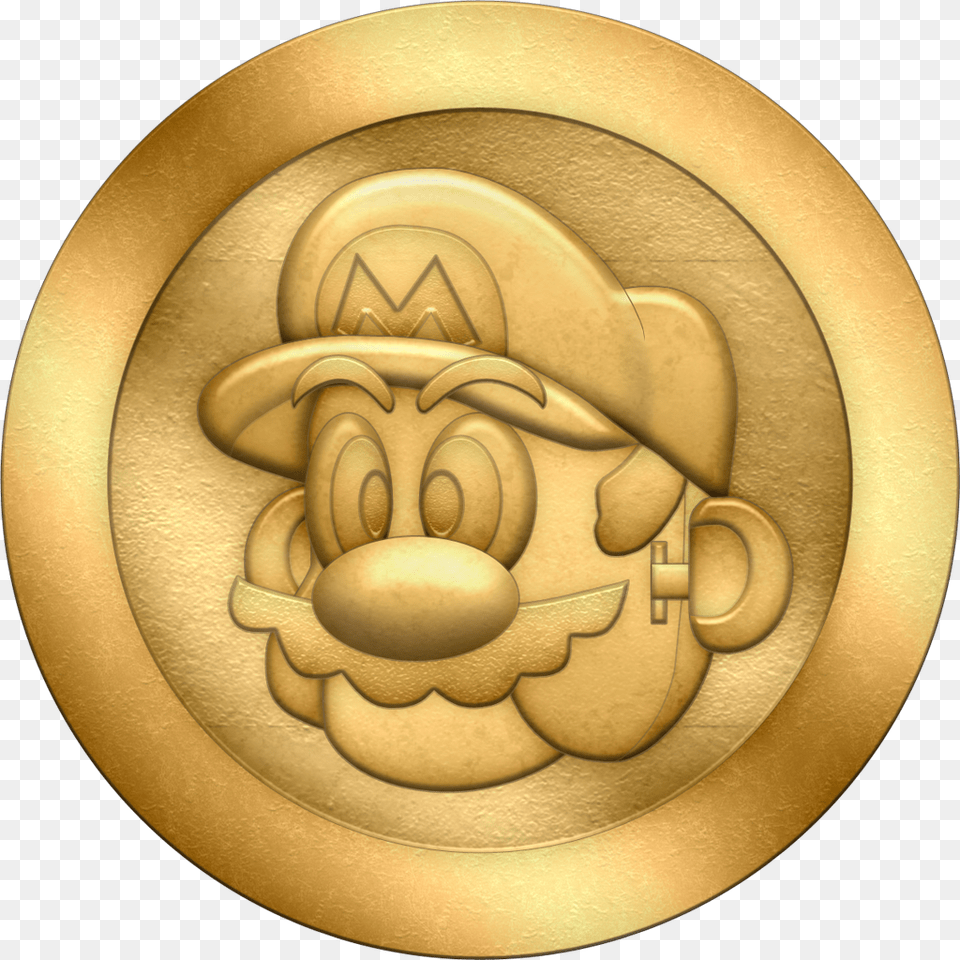 Mario Zone Coin By Blueamnesiac Monedas De Mario Bros, Gold, Baby, Person, Gold Medal Png Image