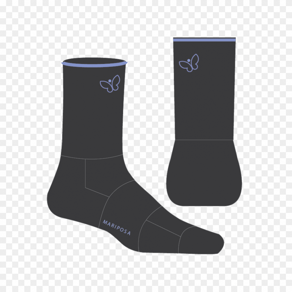 Mariposa Merino Wool Socks Sock, Smoke Pipe, Clothing, Hosiery, Boot Free Transparent Png