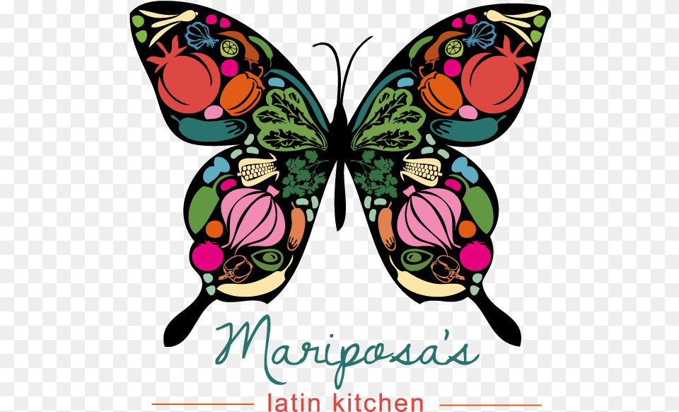 Mariposas Latin Kitchen, Graphics, Art, Advertisement, Floral Design Png