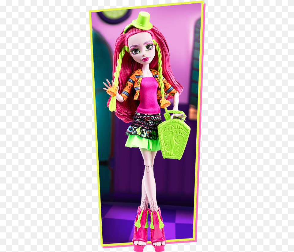 Marisol Coxi Monster High Doll Officially Revealed Monster High Monster Exchange Marisol Coxi Doll, Toy, Figurine, Person, Girl Png Image
