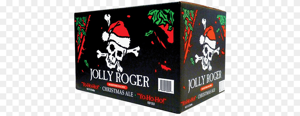 Maritime Pacific Jolly Roger Christmas Ale Santa Claus, Box, Cardboard, Carton, Computer Hardware Png