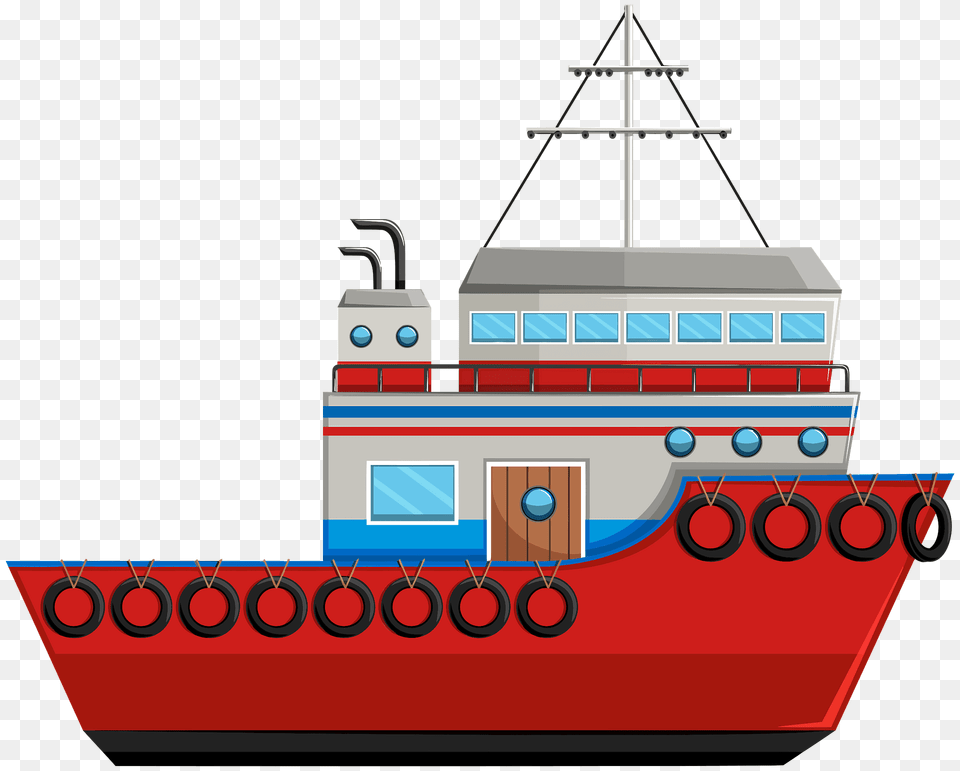 Maritime Transport Clipart, Transportation, Vehicle, Watercraft, Barge Png