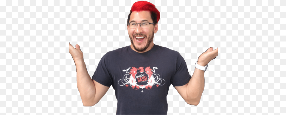Mark Background Markiplier, T-shirt, Person, Head, Face Png