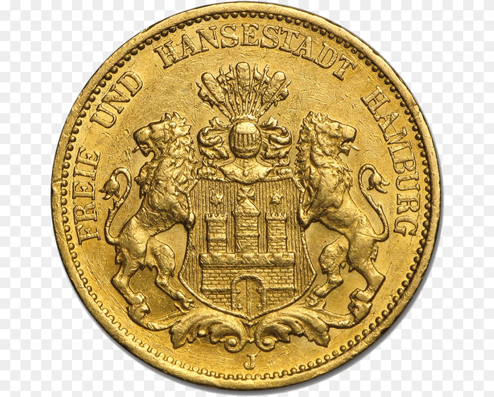 Mark Hanseatic Town Hamburg Gold Coin Byzantine Emperor Isaac I Komnenos, Money Free Png