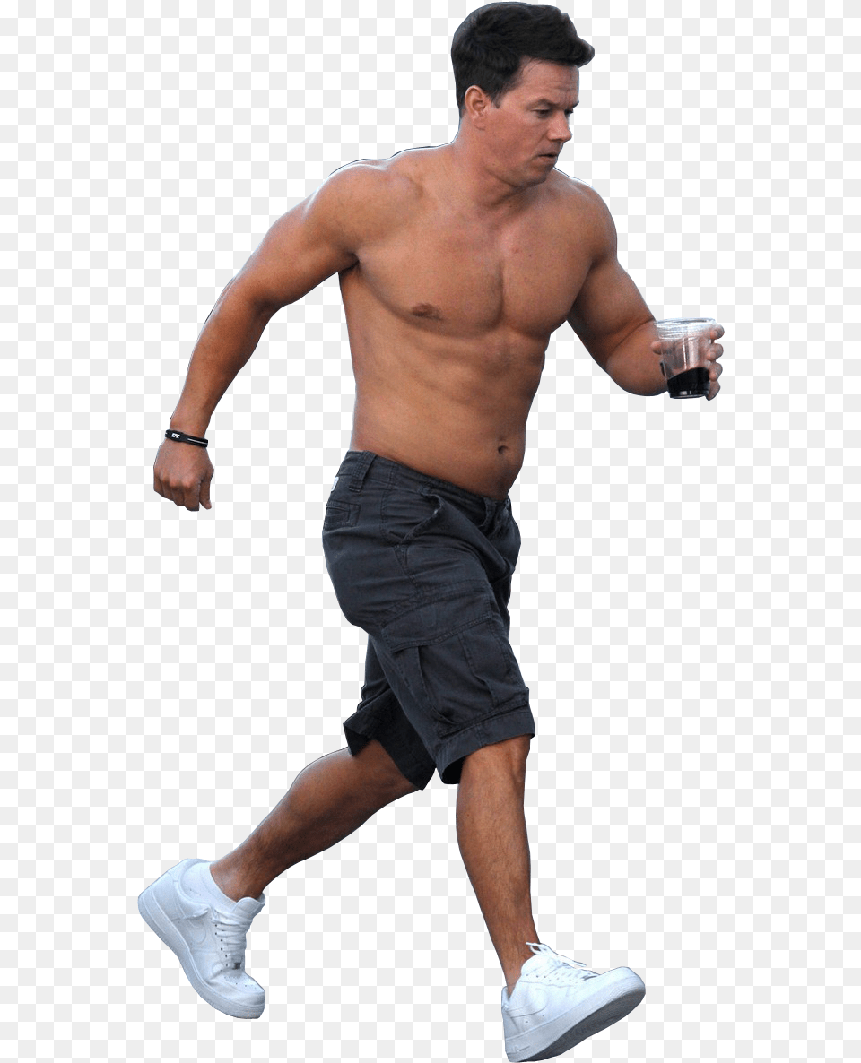 Mark Wahlberg Transparent Mark Wahlberg Italian Job, Adult, Shorts, Shoe, Person Free Png