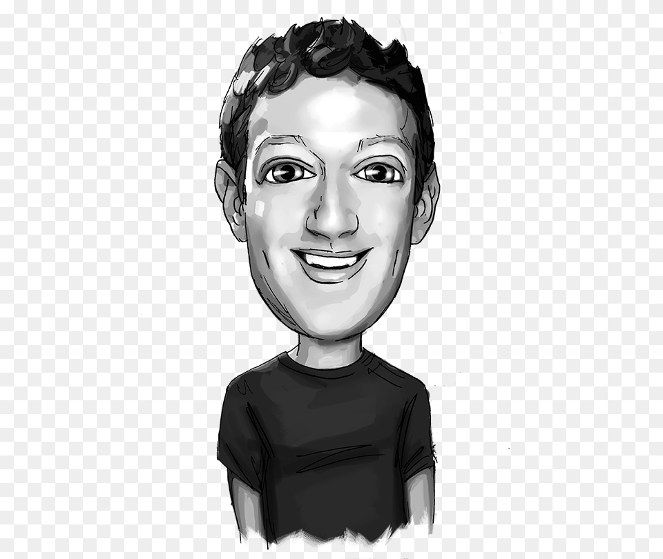 Mark Zuckerberg, Head, Art, Drawing, Face Png Image