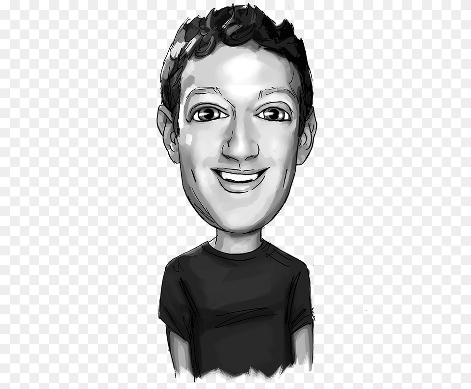 Mark Zuckerberg Cartoon Mark Zuckerberg, Head, Art, Drawing, Face Free Transparent Png